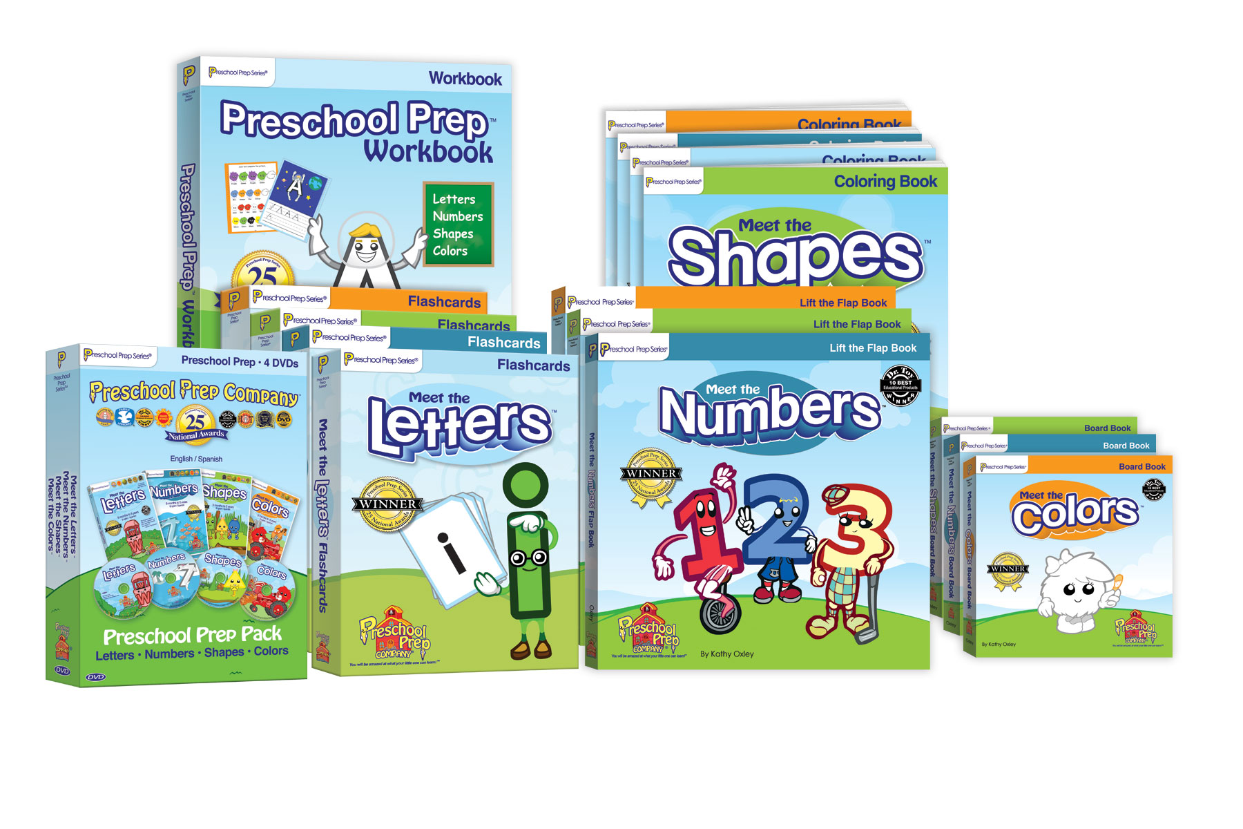 Preschool Prep Pack (books + DVDs)